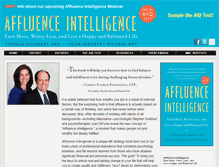 Tablet Screenshot of affluenceintelligence.com